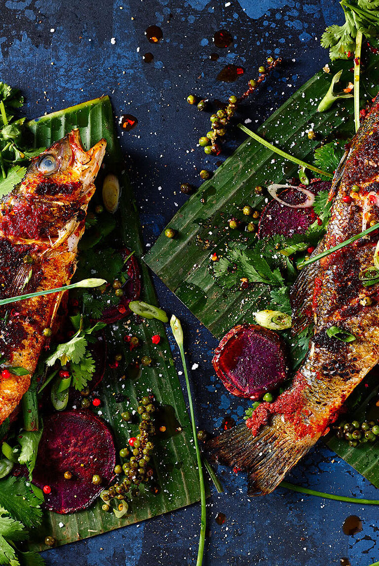 thai roasted sea bass recipe